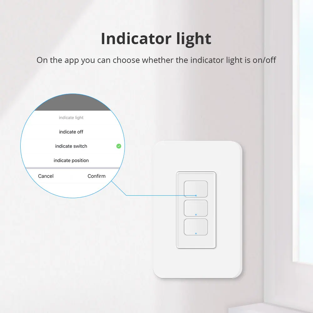 Zemismart-interruptor de luz inteligente Tuya Zigbee, pulsador de 1, 2 y 3 bandas, para Alexa y Google Home