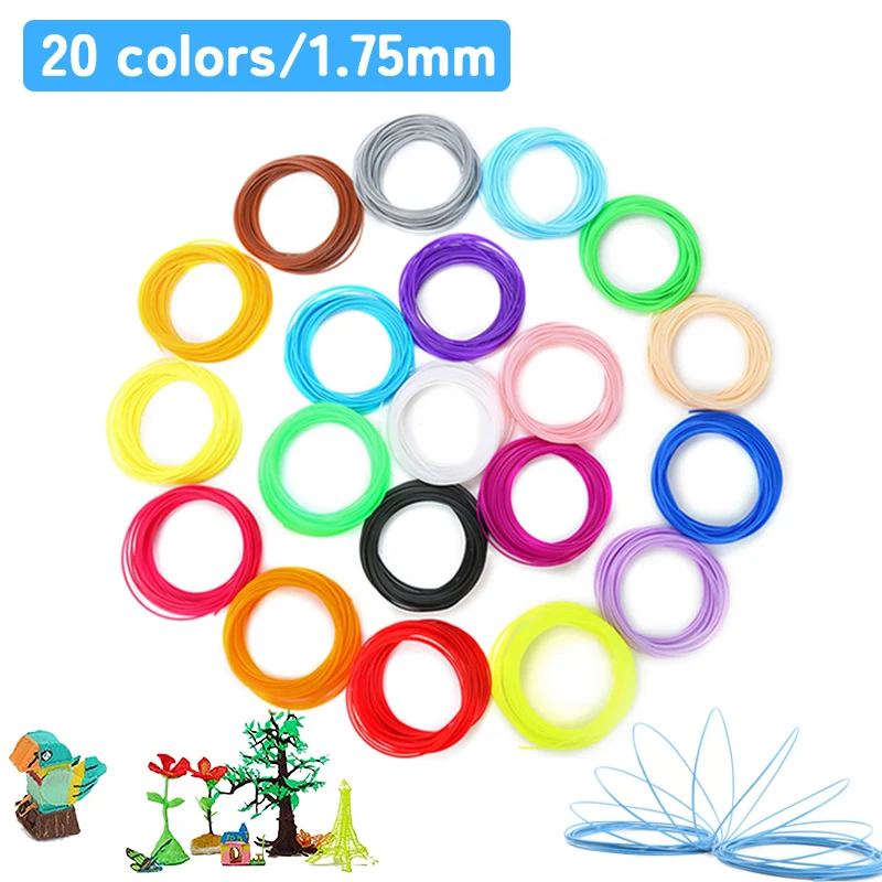 3D Pen Set 3d Printing Pen Drawing Pencil DIY Pens PLA Filament Birthday Christmas Gift For Kids Children Graffti with Charger