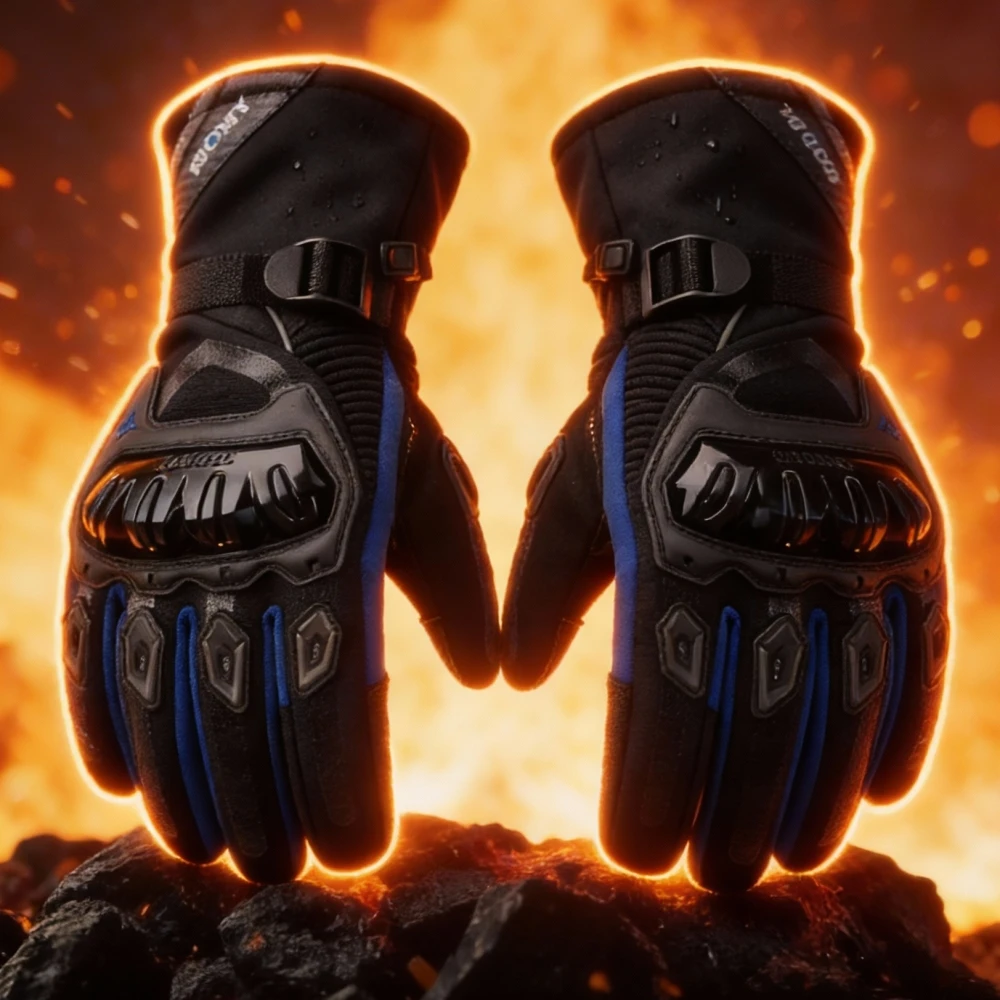 

Синие зимние мотоциклетные перчатки — теплые водонепроницаемые перчатки для мотокросса с сенсорным экраном для женщин и мужчин, уличное байкерское снаряжение