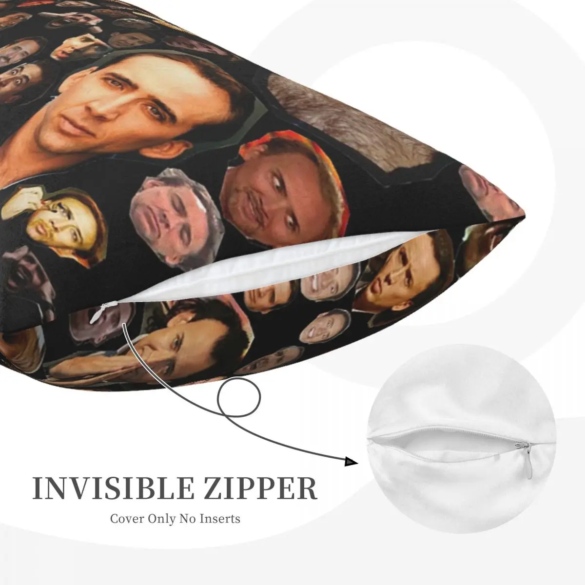 عيد ميلاد سعيد سانت نيكولاس قفص مستطيل المخدة غطاء الوسادة ديكور غرفة نوم السرير المنزل الراحة رمي وسادة