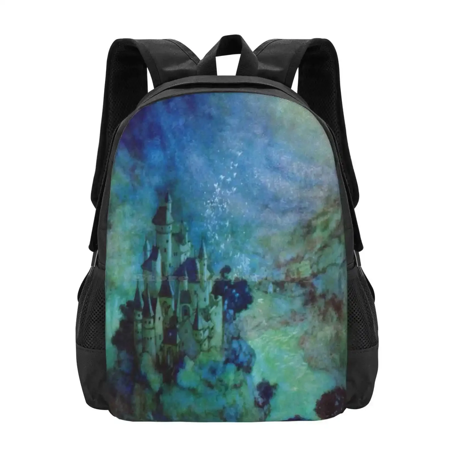 

Fairyland By Edmund Dulac Hot Sale Schoolbag Backpack Fashion Bags Fairyland Edgar Allan Poe Poem Edmund Dulac Castle Blue