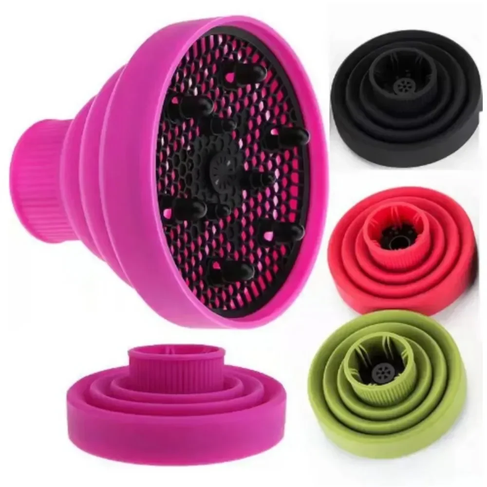 Silicone Hair Styling Tool Accessories Suitable Universal Hair Curl Diffuser Cover Diffuser Disk Hairdryer Curly Drying Blower