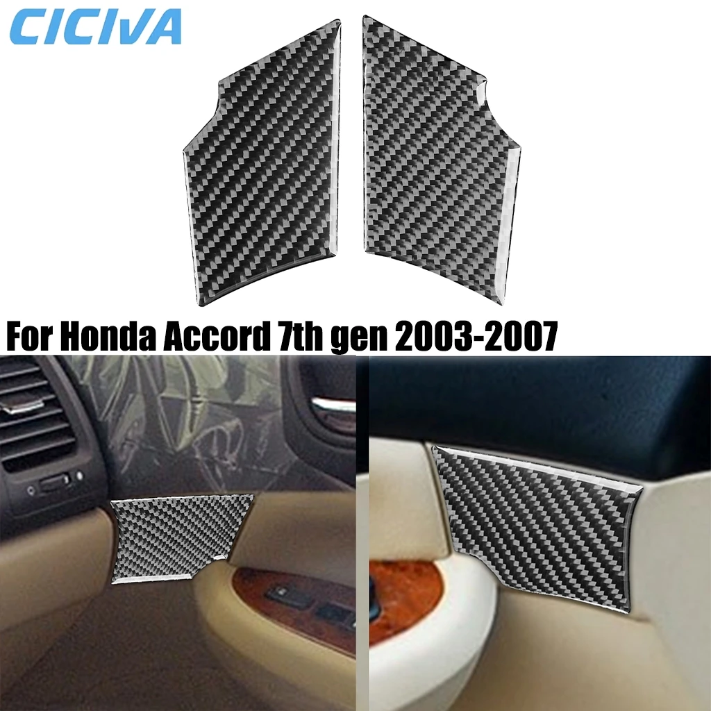 

For Honda Accord 7th Gen 2003-2007 Carbon Fiber Door Decorative Panel Car Accessories Interior Cover Stickers Auto Trim Decal