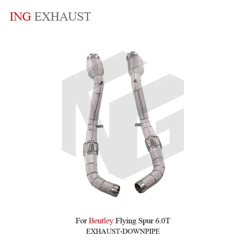 

ING for Bentley Flying Spur 6.0T Downpipe Exhaust SS304 System Air Flow Nozzler Large Displacement High Performance