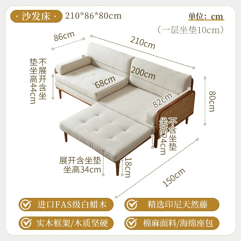 يجلس الكذب غرفة المعيشة ثنائي الغرض شقة الأميرة أريكة مقعد سرير قابل للطي أثاث غرفة المعيشة Divano Letto XYSF #6