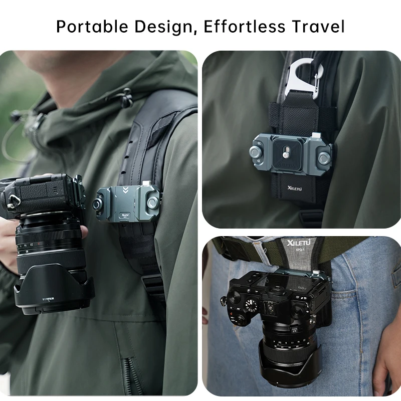 XILETU XQD1 Camera Capture Clip Arca Swiss Quick Release Plate Clamp Quick Switch Tripod Slider Mount Adapter