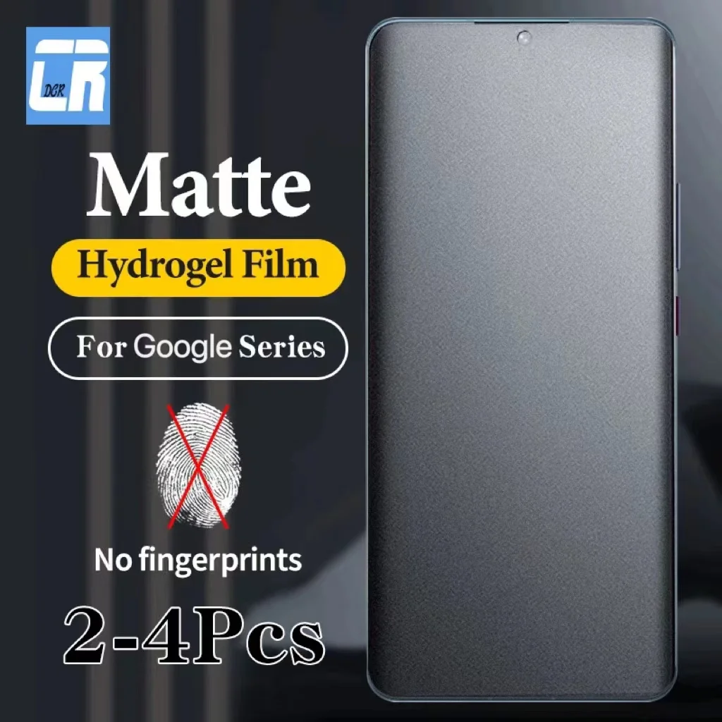 

No Fingerprint Matte Silicone Soft Hydrogel Film for Google Pixel 9 Pro XL Screen Protector for Google 8 7 7a 6 Pro Frosted Film