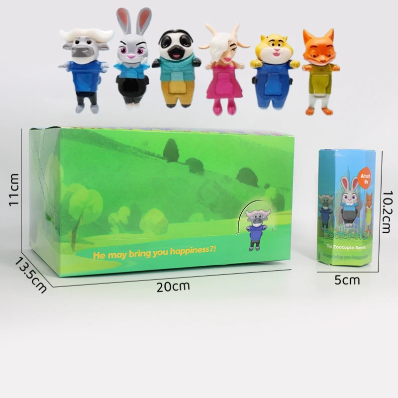 بيع صندوق أعمى Zootopia سلسلة جودي هوبس نيك وايلد شخصيات كرتونية الحلي دمى المشجعين الأطفال عيد الميلاد هدية عيد ميلاد #2