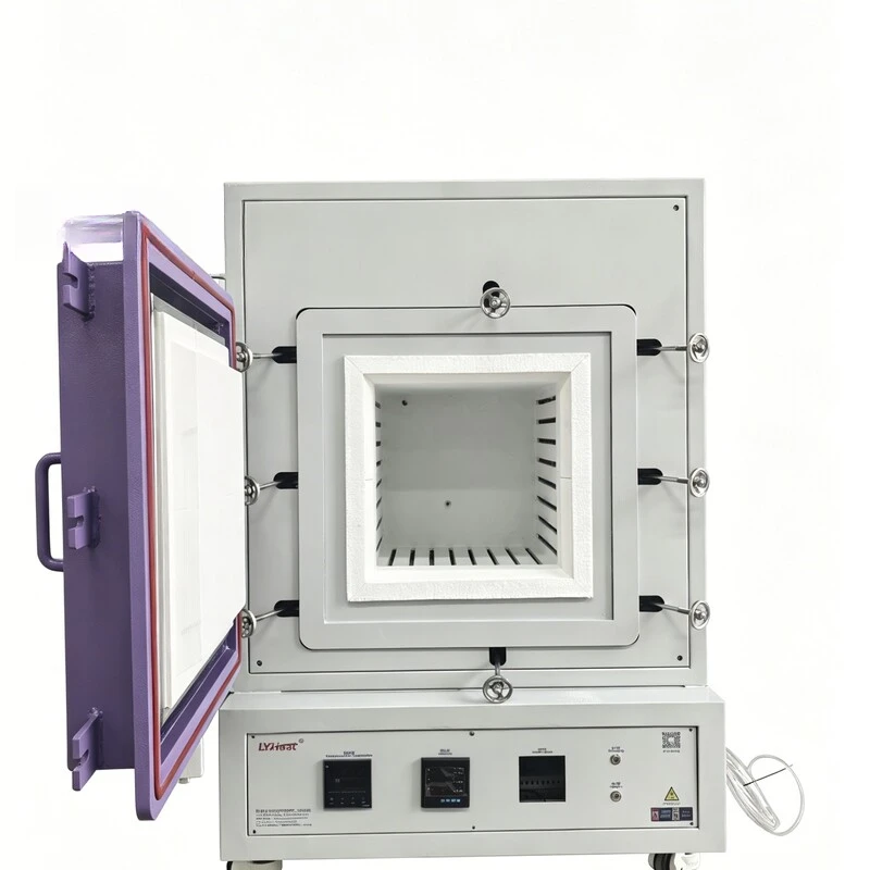 Laboratory High-Temperature Atmosphere Muffle Furnace With Gas Input System For Heat Treatment