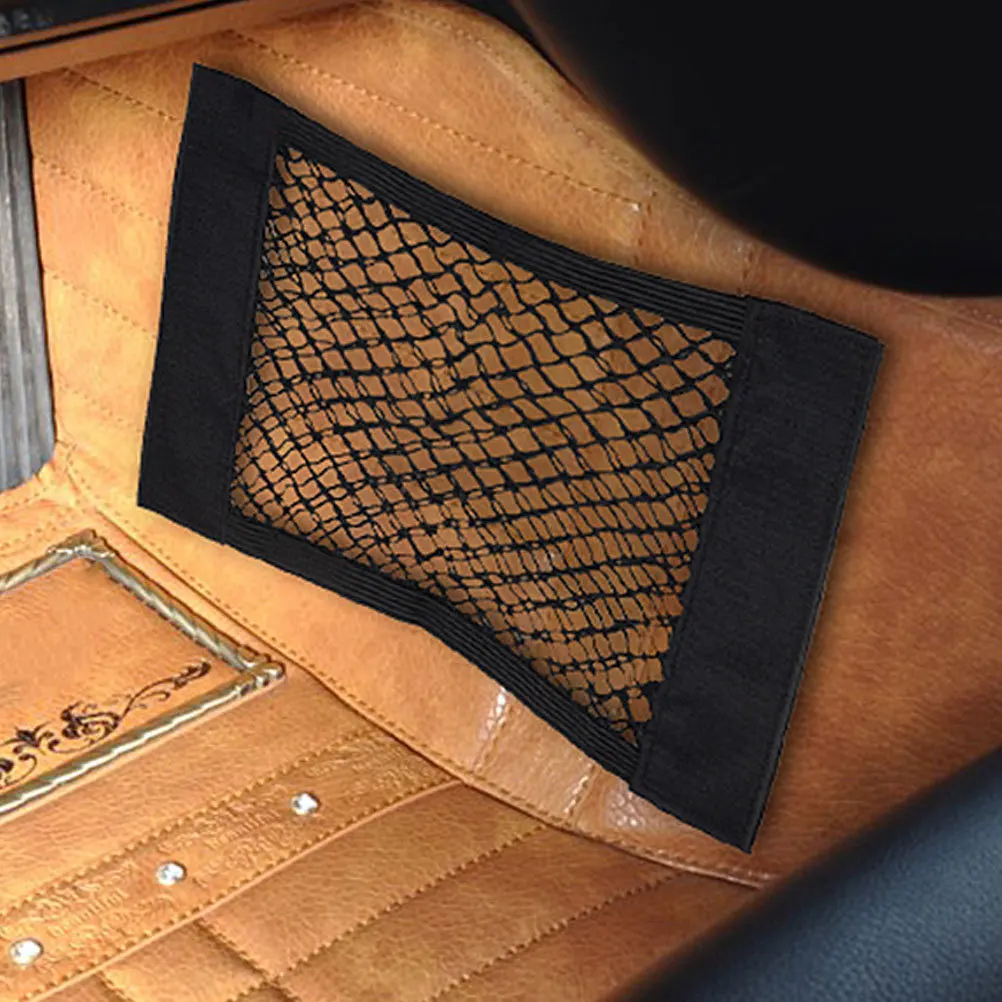 

2pcs Double Layer Car Trunk Storage Bag Oxford Fabric Large Capacity For Suv Rv Van Truck Bed Organizer Mesh Cargo Net Luggage