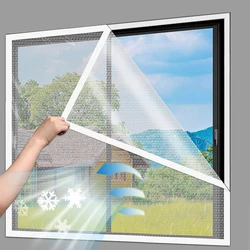Winter warm curtains, sealed windproof windows, thickened warm curtains, insulation film, cold and wind proof