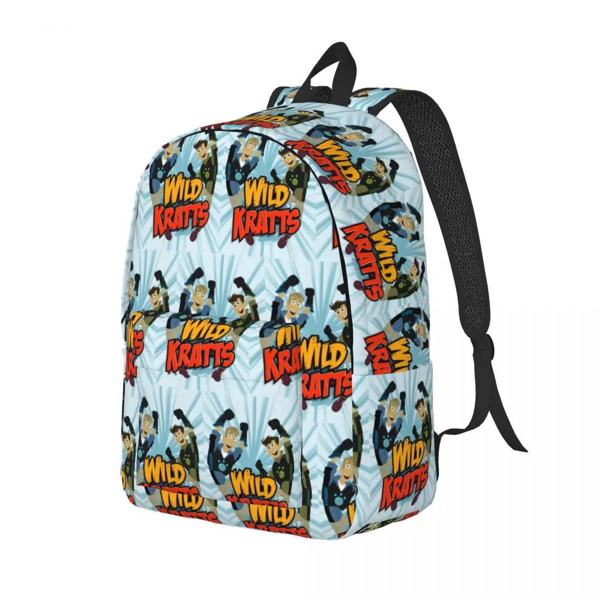

Pattern Logo Wild Kratts Backpack Daypack Large Capacity Kids BookBag School Bag Shoulder Bags for Boys Girls