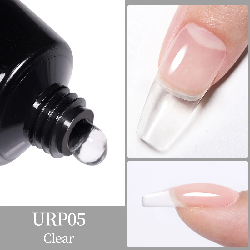 UR SUGAR 1/2PCS 15ml Nagelverlängerungsgel Soak Off UV LED Acryl Kristallweiß Klar Nude Gel Nagellack UV Baugel