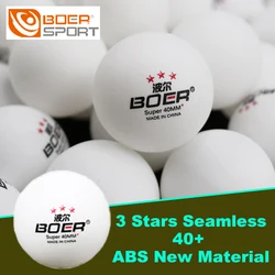 1/2Box 3 Stars Seamless Ping Pong Ball 40+ ABS New Material Durable High Elasticity Table Tennis Balls for Professional Athletes