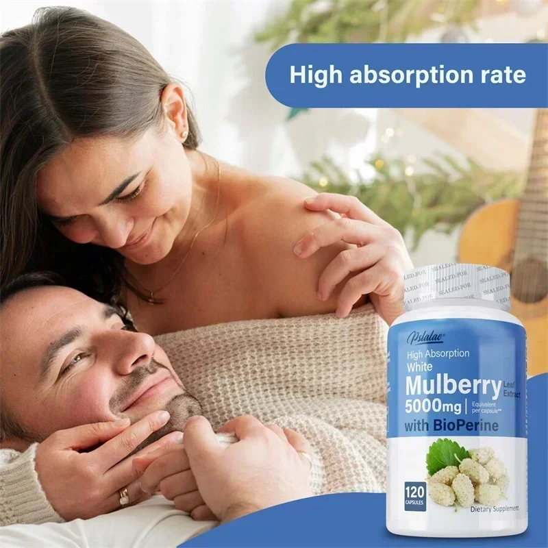 مستخلص التوت الأبيض - يدعم صحة القلب والأوعية الدموية، وإدارة الوزن، ودعم الكوليسترول، وتعزز مكمل المناعة