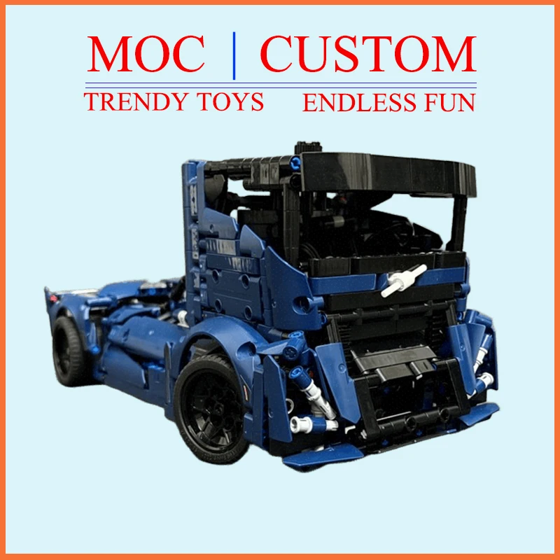 Specially Customized MOC IRON KNIGHT RACING TRUCK technic Building Block Model-Trendy Educational Toy, Casual Building Game Gift
