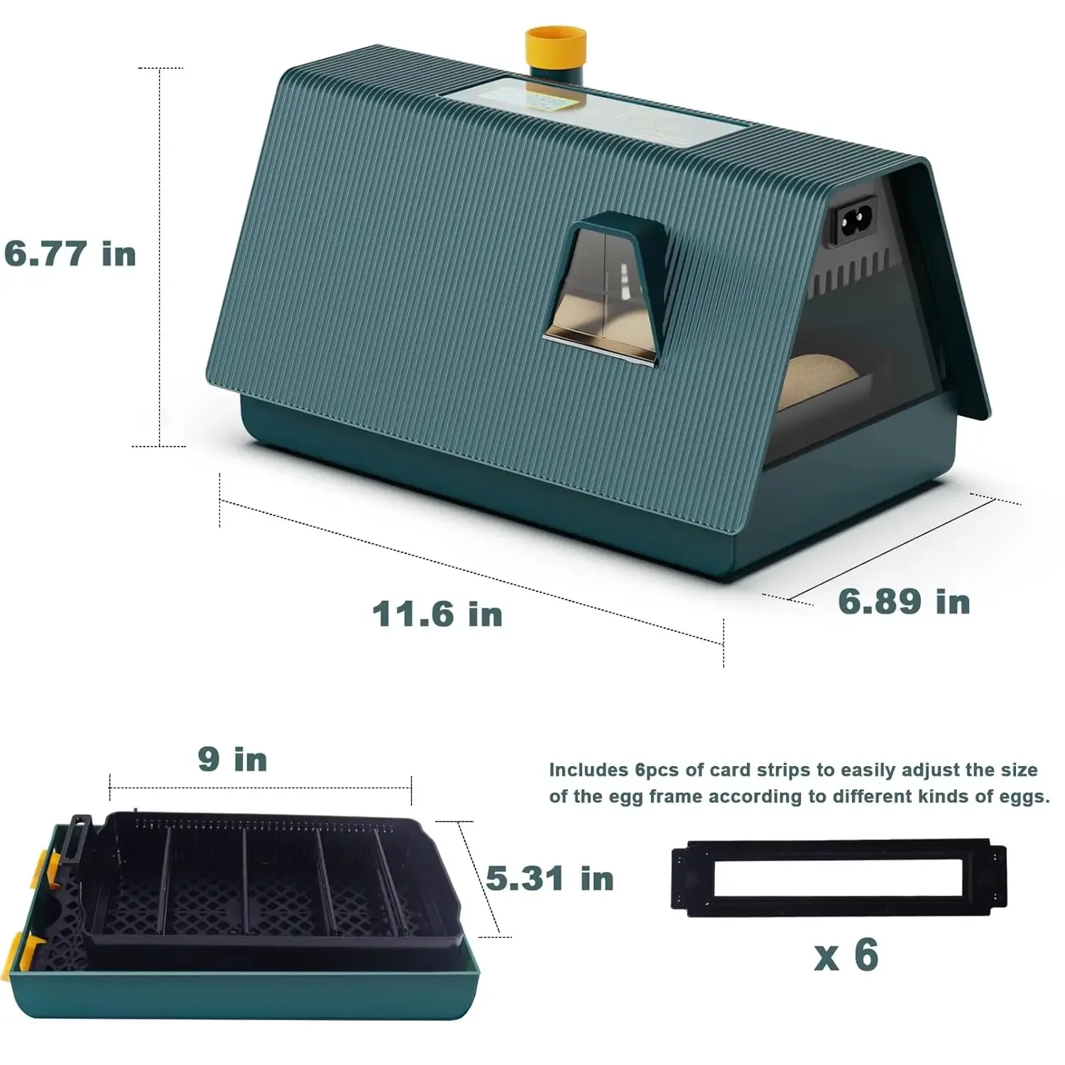 10 Small House Shaped Incubator Can Automatically Turn Eggs, Automatically Control The Incubator Humidity And Temperature.