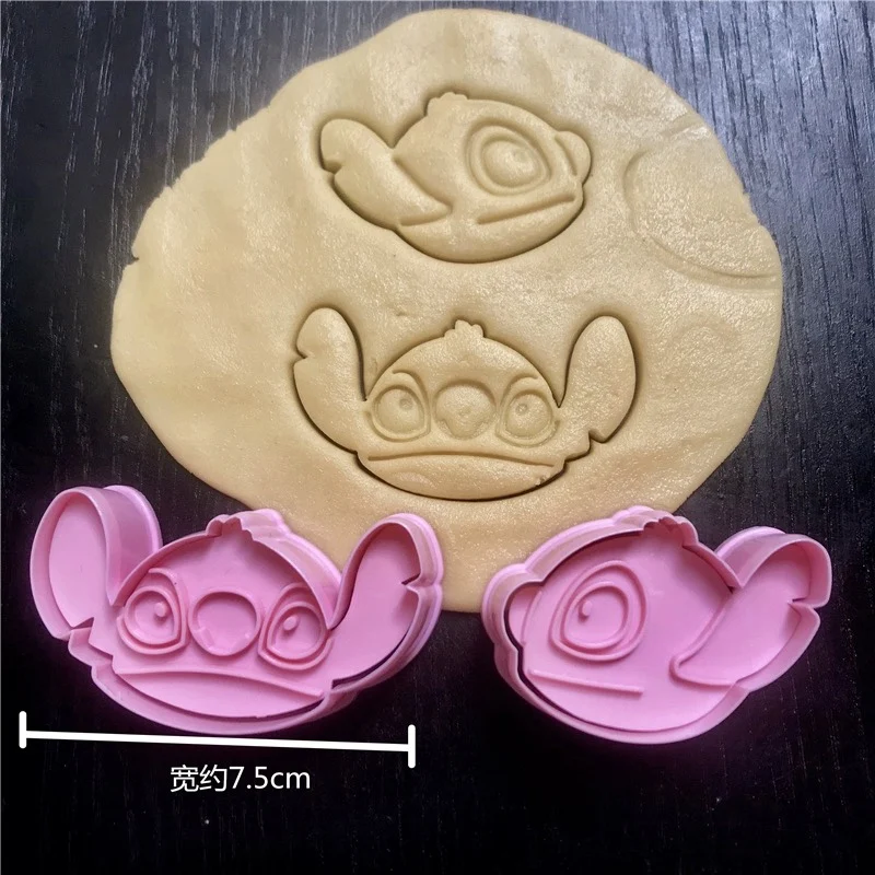 Disney Stitch Cartoon Cutter, Molde do biscoito do bolo, Ferramenta de cozimento, Fondant, Anime Biscuit Mold, Ferramentas de cozimento, Presente de aniversário