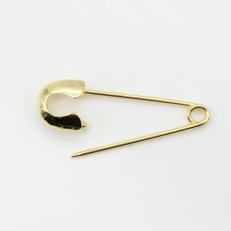 Islam 3.8 cm no loops Safety Pin Pink Blue Enamel  With Gold Silver Plated Small Brooch Baby Pins Brooches