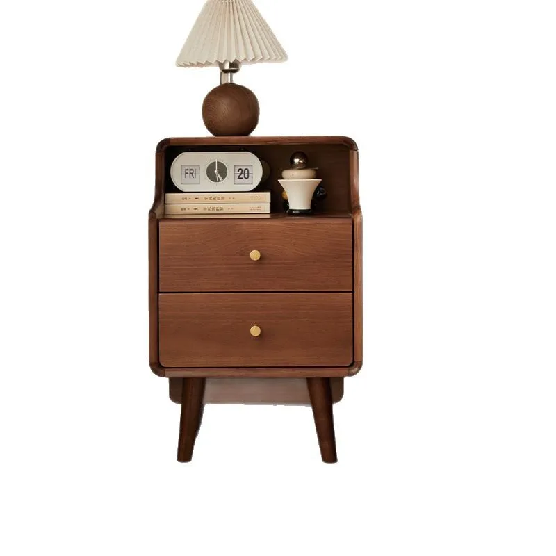 

Solid wood bedroom bedside table Small bedside table Modern household small cabinet Locker storage Bedside rack
