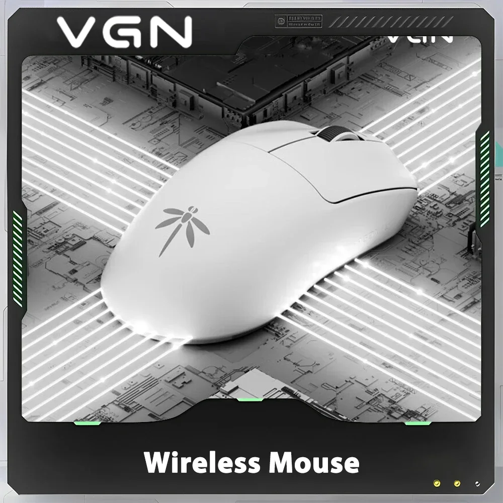 VGN Dragonfly F1 2.4G ماوس لاسلكي PAW 3395 ماوس ألعاب ثنائي الوضع قابل لإعادة الشحن Fps خفيف الوزن مخصص ملحقات الألعاب