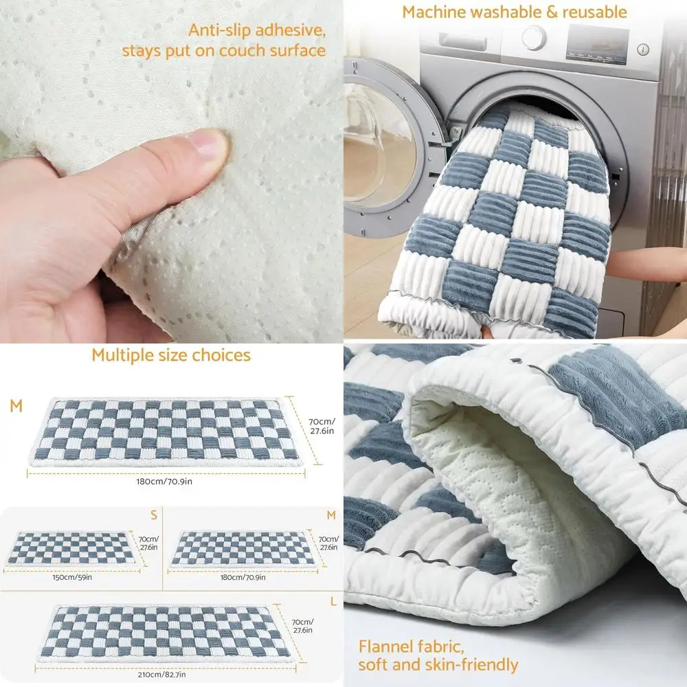 

Защитный чехол для дивана для собаки, моющийся чехол для дивана, приятный для домашних животных противоскользящий фланелевой чехол для кровати для домашних животных, многоразовая защита для мебели для собак