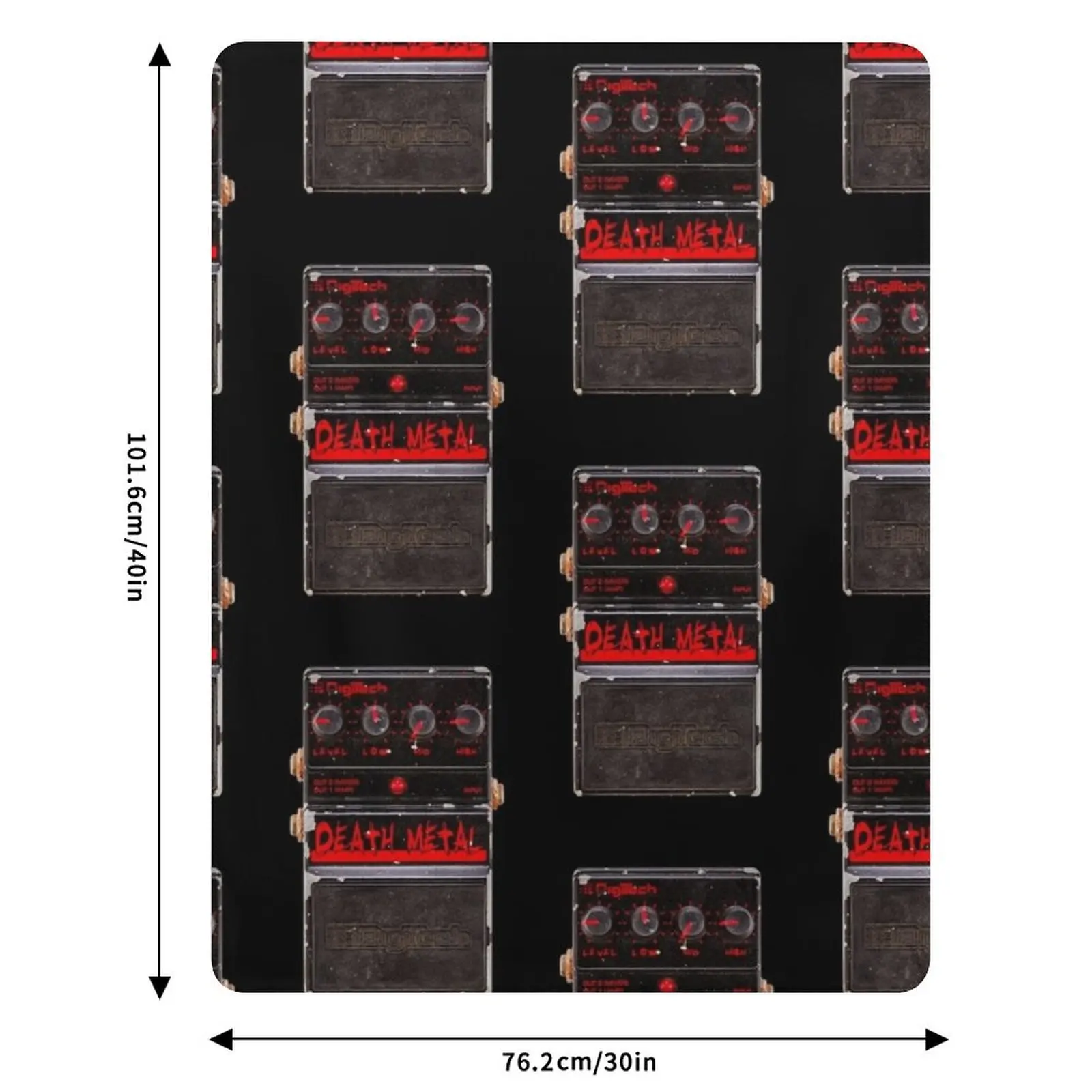Digitech Death Metal Guitar Pedal vintage Throw Blanket Soft Solid Color Blanket for Couch Bed view 6