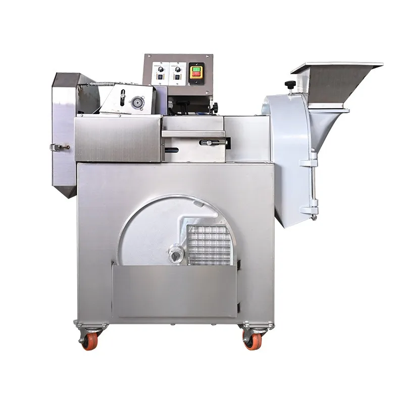 Multifunctional vegetable cutter Small stainless steel electric fruit and vegetable shredding and cutting section canteen