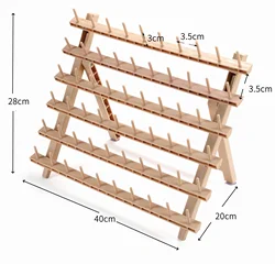 Sewing Thread Rack Sewing Accessories Embroidery Folding Rack Lightweight Spools Home Sewing Thread Knitting Storage Box