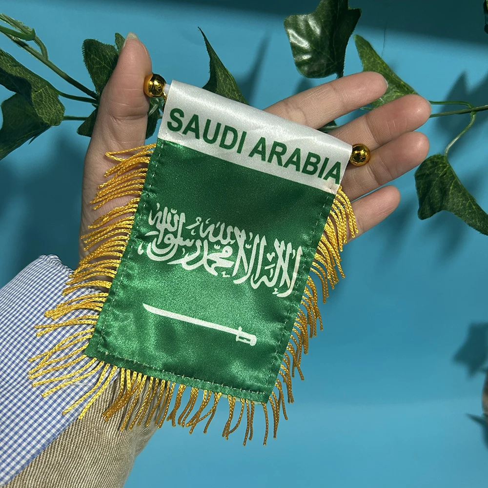 Bandera ventana coche SKY FLAG Arabia Saudita impresa doble cara - imagen 3