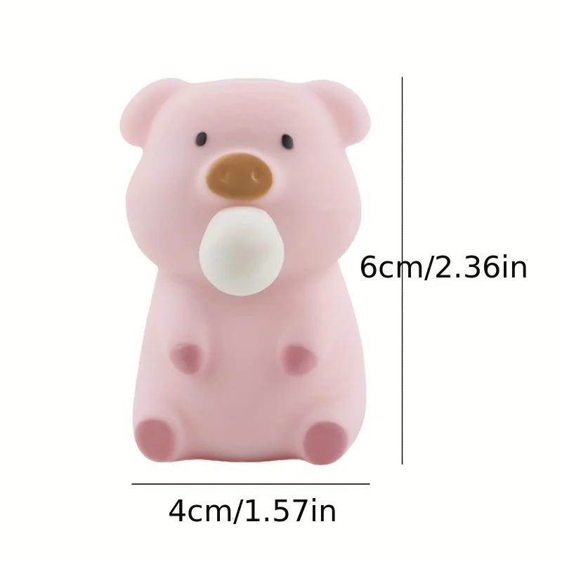Juguetes antiestrés para niños y adultos, juguetes de cerdo con burbujas de pellizco, juguete para apretar, divertido juguete sensorial de ventilación, juguete para aliviar el estrés