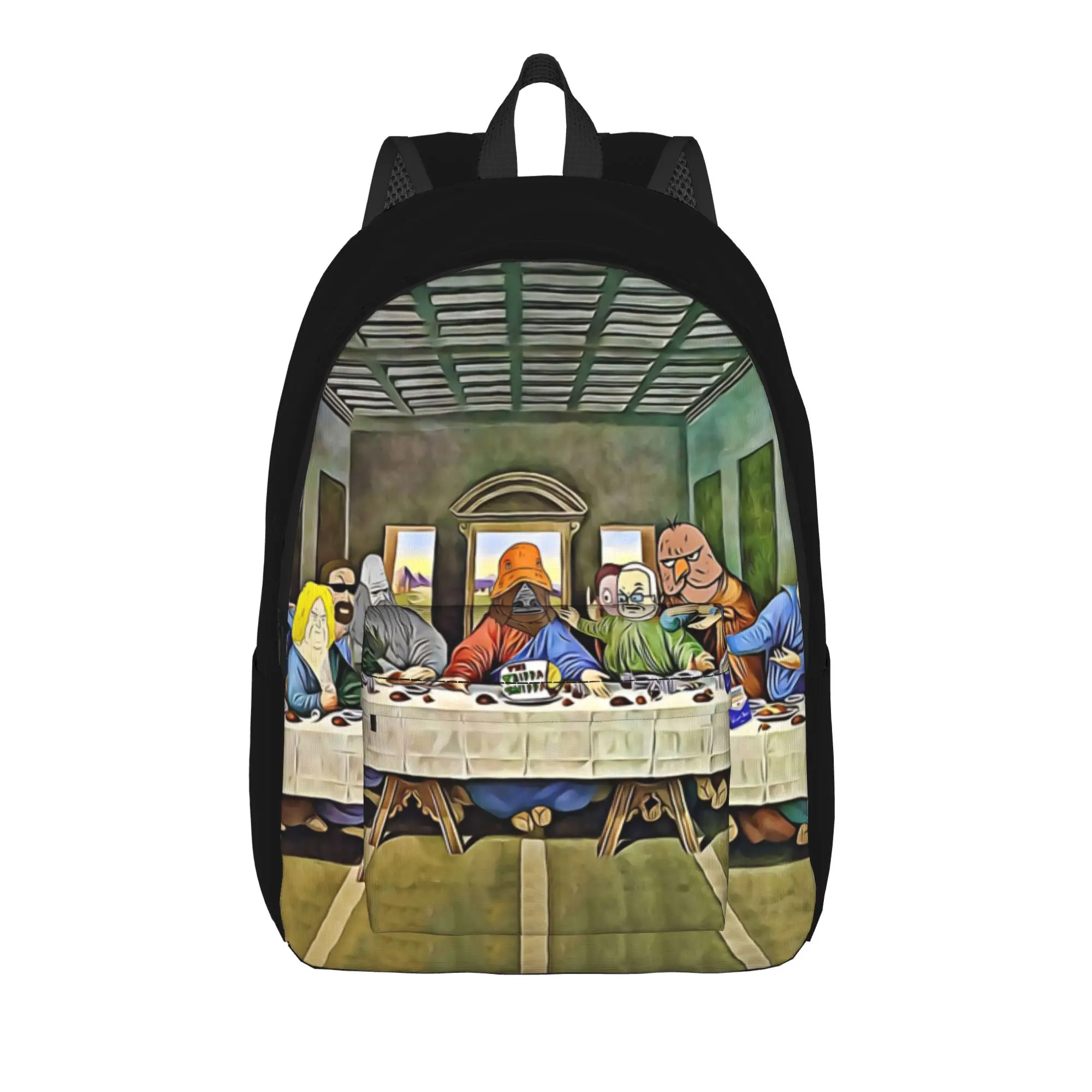 The Big Lez Show Bookbag Back to school season nine cartoon faces   Adjustable Strap Backpack