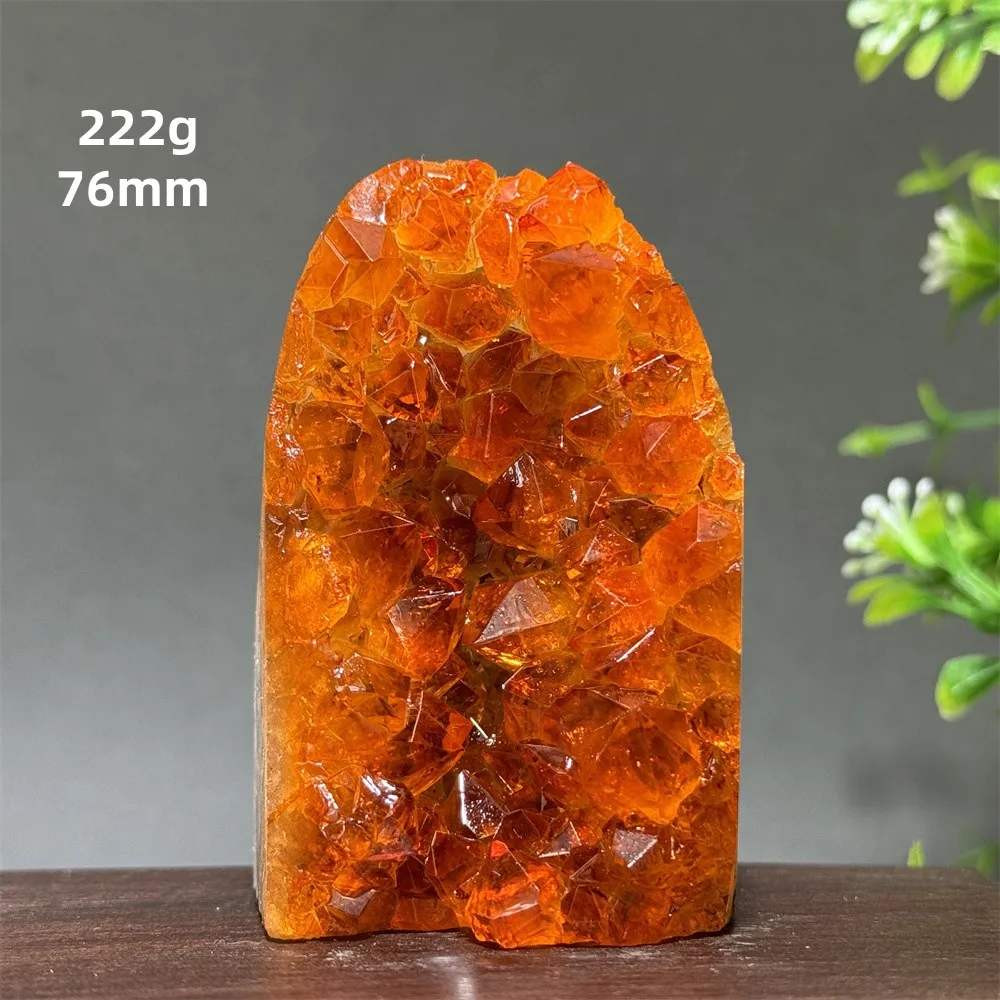 Brazil\'s High-Quality Citrine  Cave Mineral Specimen Home Office Wealth Decoration Gift Reiki Therapy Spiritual Meditation