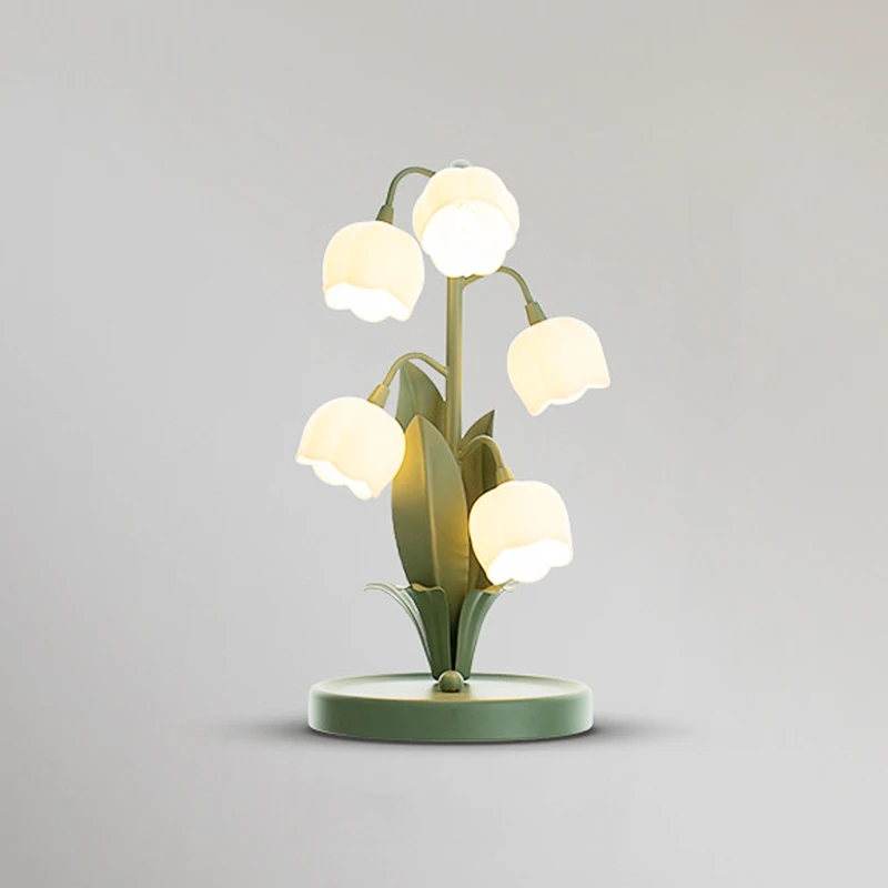 Bedside Small Night Light French Pastoral Ins Girl Bedroom Desk Light Nordic  Mesh Red Decorative Flower Led Atmosphere Lamp