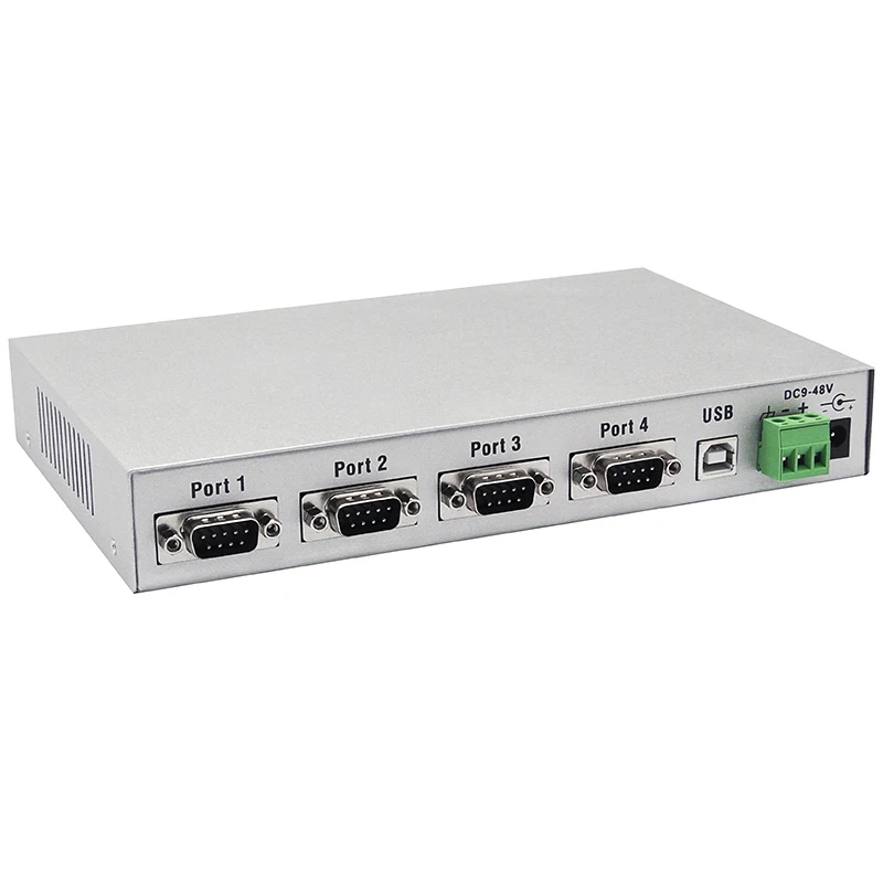 UOTEK USB to RS-485 RS-422 Converter USB-B 4 Ports RS485 RS422 Adapter with Optical Isolation Serial DB9 Connector ESD UT-861A