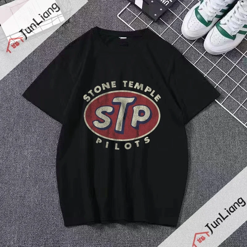 STP Retro T-Shirt Cartoons Breathable Regular Female Men Clothing Sports Top T Shirts Aesthetic Streetwear Camise