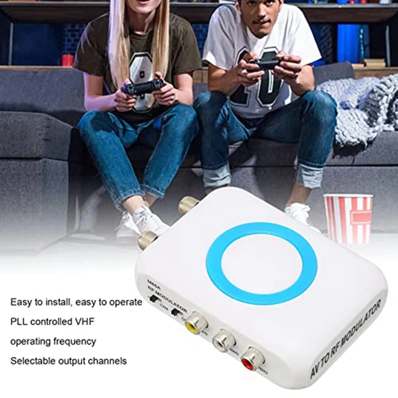 Цифровой радиочастотный модулятор, радиочастотный модулятор M65A‐NTSC RCA в радиочастотный модулятор, преобразователь демодулятора VHF для систем CATV, простой в использовании