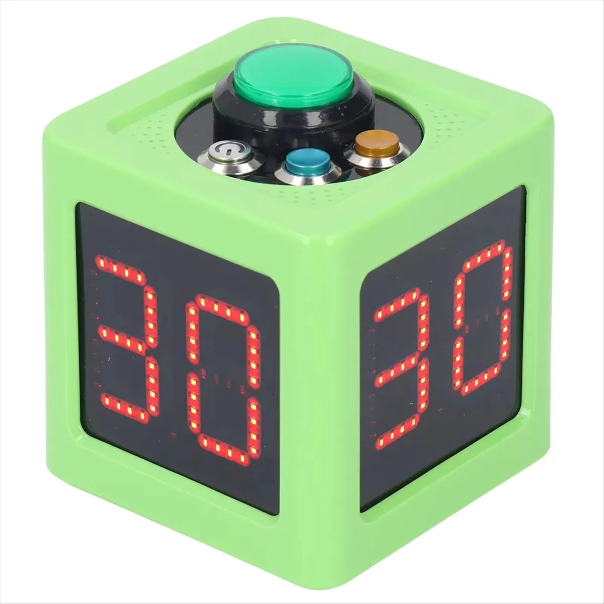 ▶✔▃AC38-1.4in 4 Sided Cube Timer Digital Shot Timer Countdown Stopwatch for Private Poker Chess Casinos Green