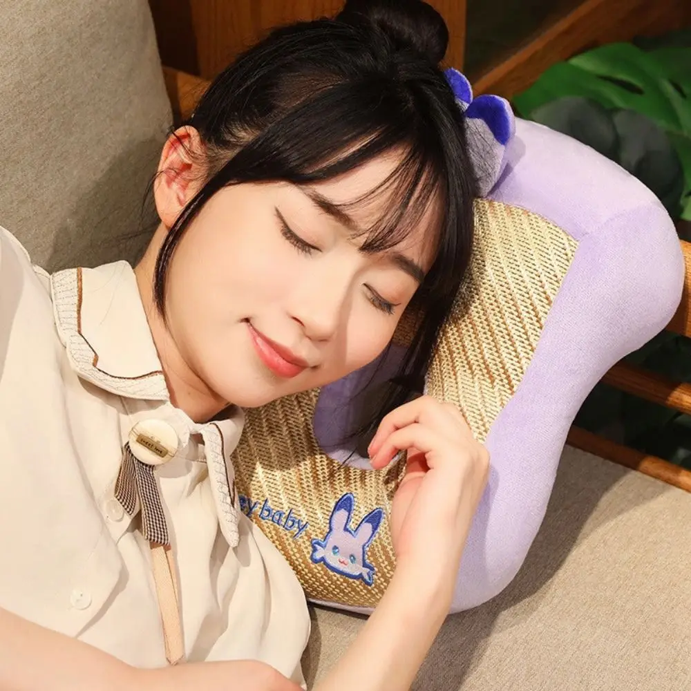 

Прохладный коврик, летняя подушка для сна, полая дышащая двусторонняя офисная плюшевая подушка, мультяшная подушка для рук, милая подушка для шеи с животными