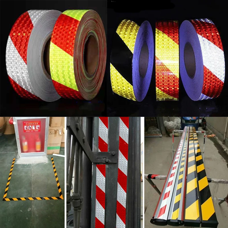 Shining Reflective Safety Warning Tape Self Adhesive Twill Printing Reflective Tape for PVC Reflective Tape Car Accessories