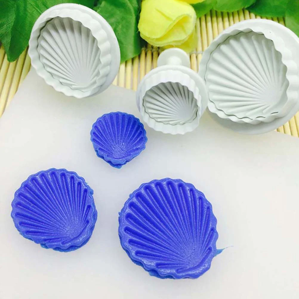 

9PCS Baking Mold High Quality Plastic Easy Release Non Stick DIY Shell Plunger Tartlet Muffin Cookie Pastry