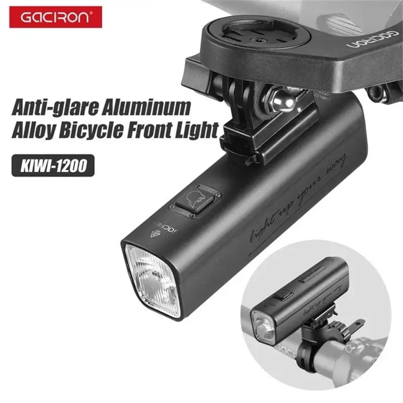 Gaciron KIWI 1200 Switch Smart Bicycle headlights Remote Control 4000mAh battery Type-C rechargeable Road MTB Bike Light