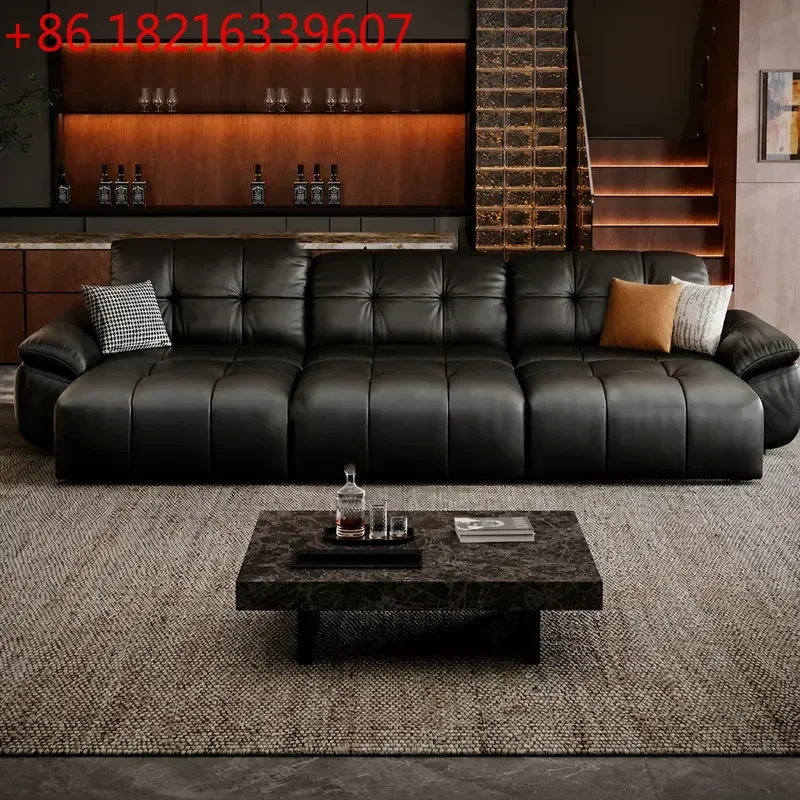 YAO Modern Simple Tatami Soft Upholstered Bed 1.8m Double Leather Bed for Master Bedroom Large Single Bed Frame