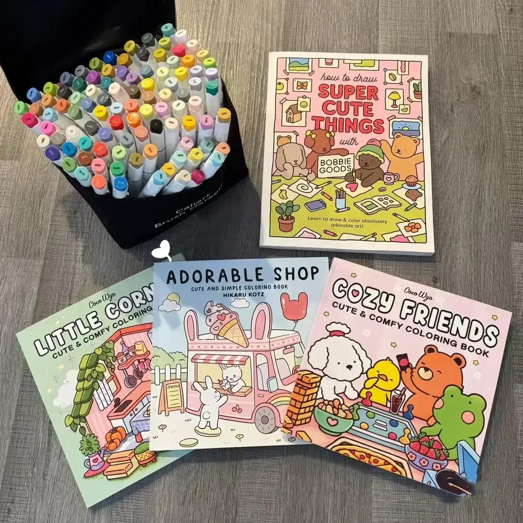 Coloring Book Graffiti Books Painting Toys Cute and Creative Gifts Relaxing Gifts for Adults Teenagers Children Birthday Gifts