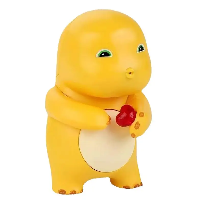 Dinosaur Ornament Recording Toy Small Yellow Dragon Statue Creative Yellow Dragon Recording Toy Home Decor Dragon Ornament For