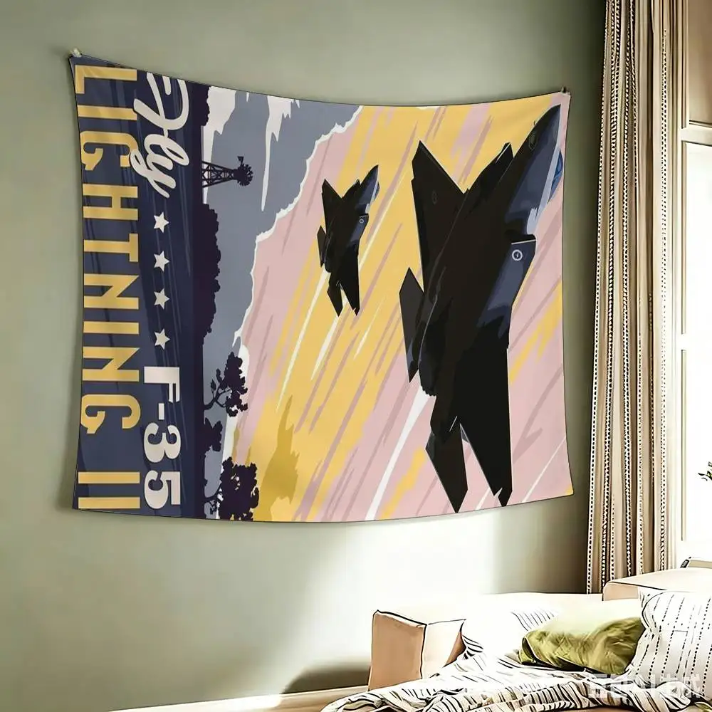F-35 Lightning Fighter   flag Best Price Decoration Outdoor Picnic Party Art Hanging Party