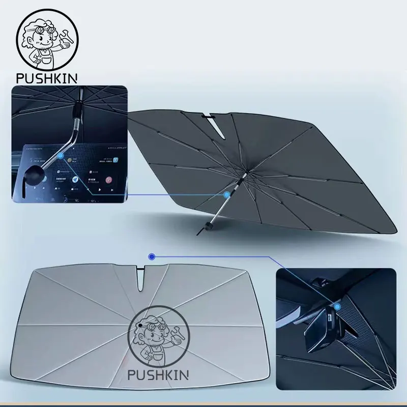 สําหรับ XPENG G9 xiaopeng G9 2023 2024 2025 กระจกรถยนต์บังแดดพับร่ม amry ด้านหน้าฉนวนกันความร้อนอุปกรณ์เสริม