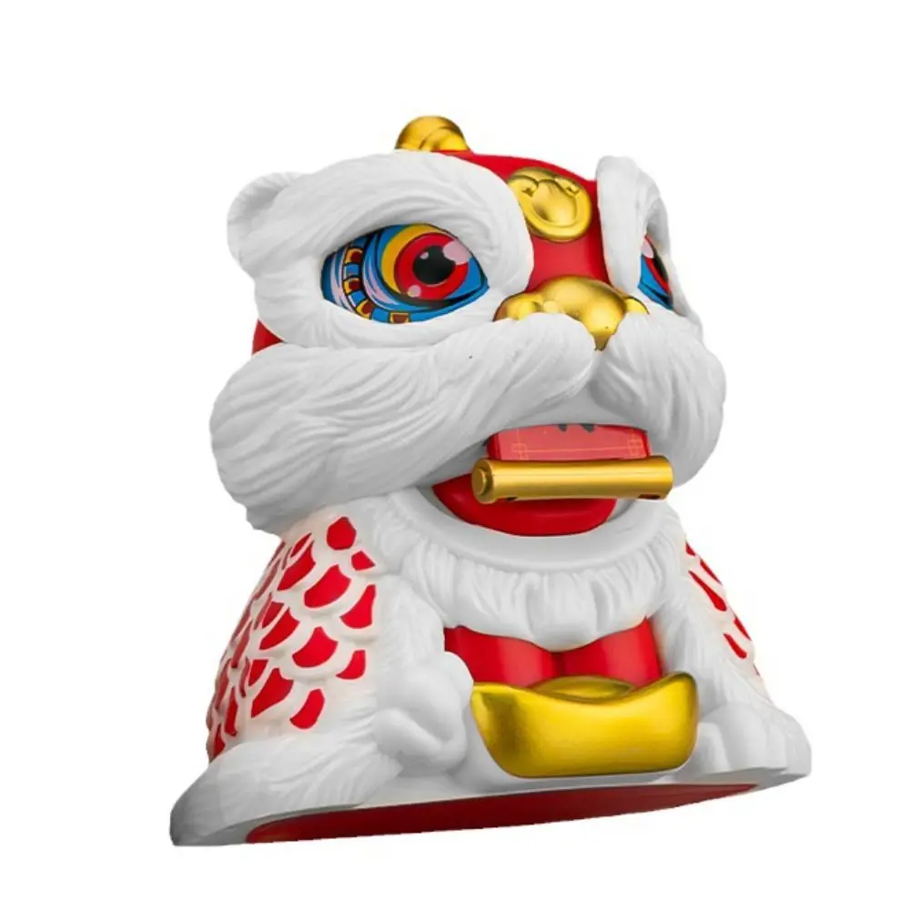 

Attracting Wealth Dragon Dance Lion Toys Chinese Style DIY Crafts Lion Statue Figure Toys With Rope Couplet New Year Toys