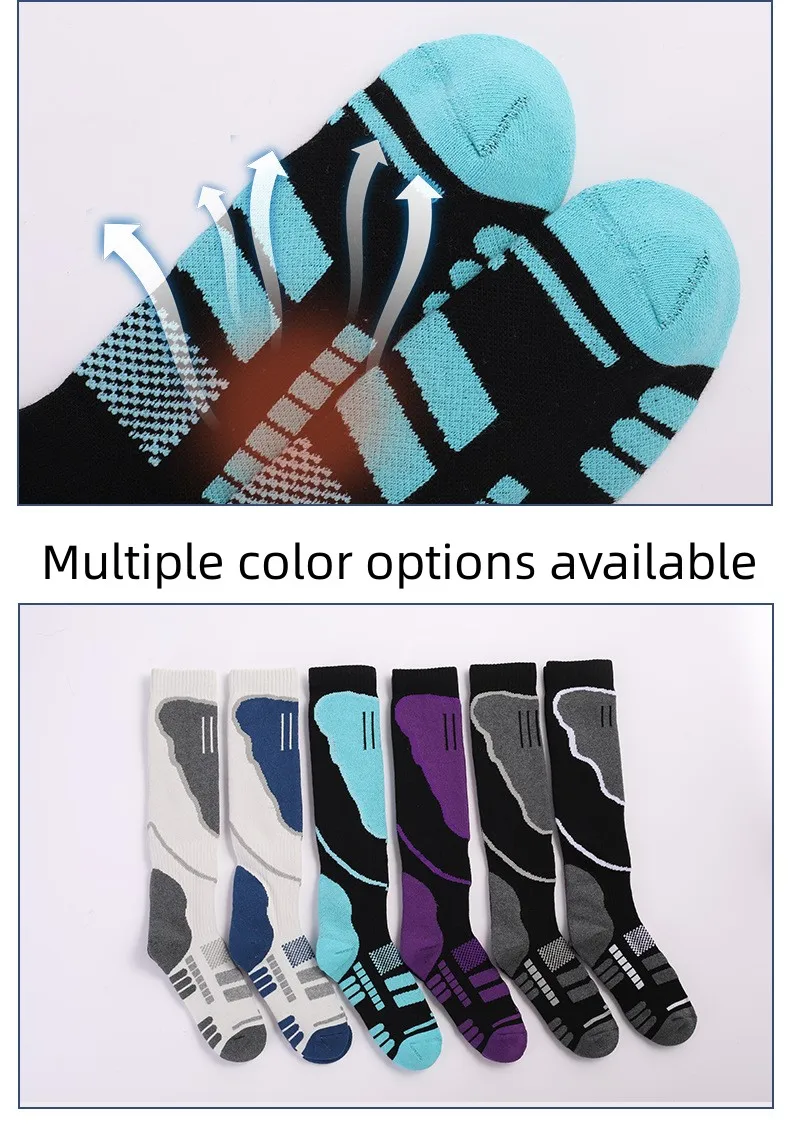 Merino Wool Thermal Socks 1 Pair Men Women Winter Long Warm Compression Socks for Ski Hiking Snowboarding Climbing Sports Socks