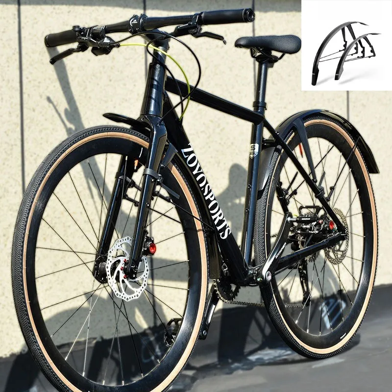 Road Mountain Bike Fender Quick Release Lightweight Waterproof Anti-Mud Streamlined Bicycle Fender Bicycle Parts